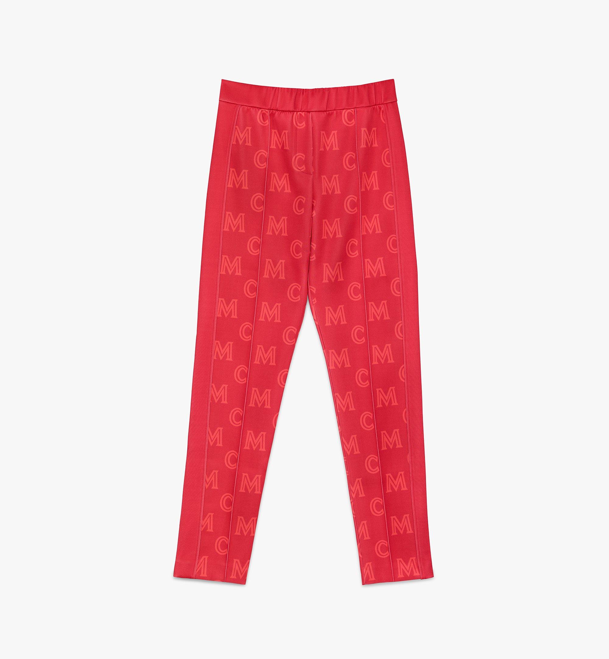 red track pants womens