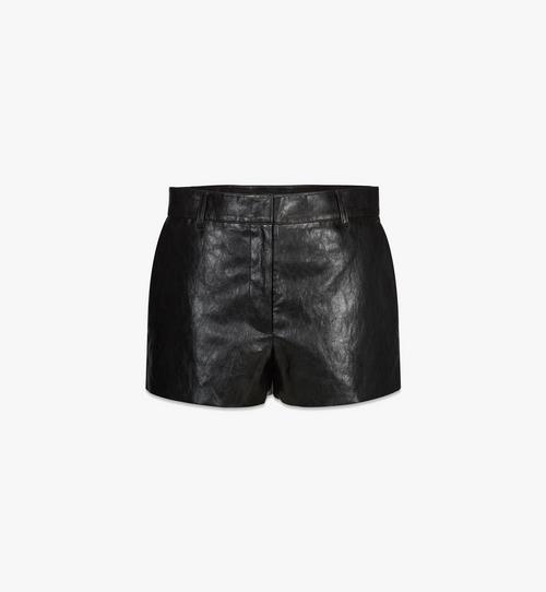 Women’s Shorts in Crushed Faux Leather