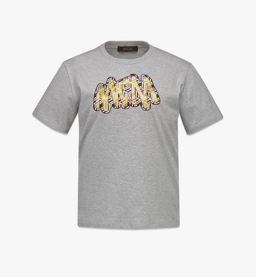 Women’s MCM Sommer Cubic Logo Print T-Shirt in Organic Cotton