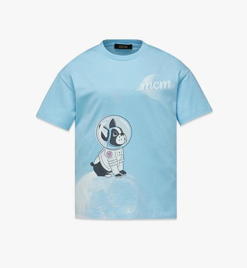M Pup Astronaut Print T-Shirt in Organic Cotton