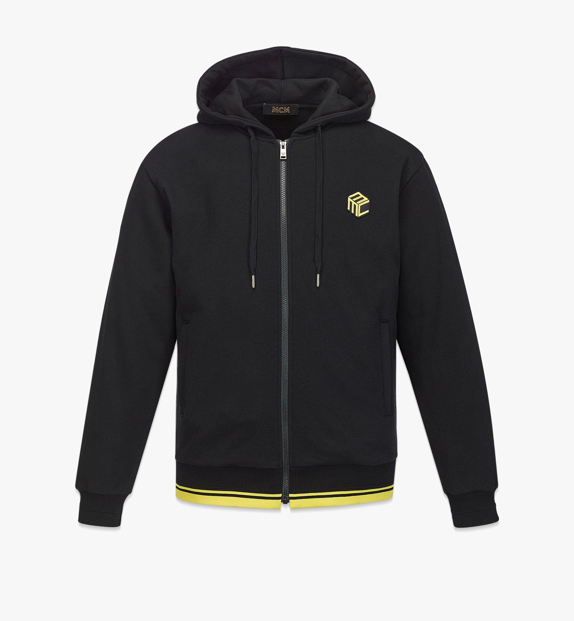 Men’s Cubic Logo Zip Hoodie in Organic Cotton