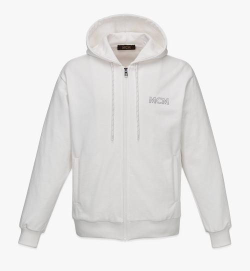 Men’s MCM Essentials Logo Zip Hoodie in Organic Cotton