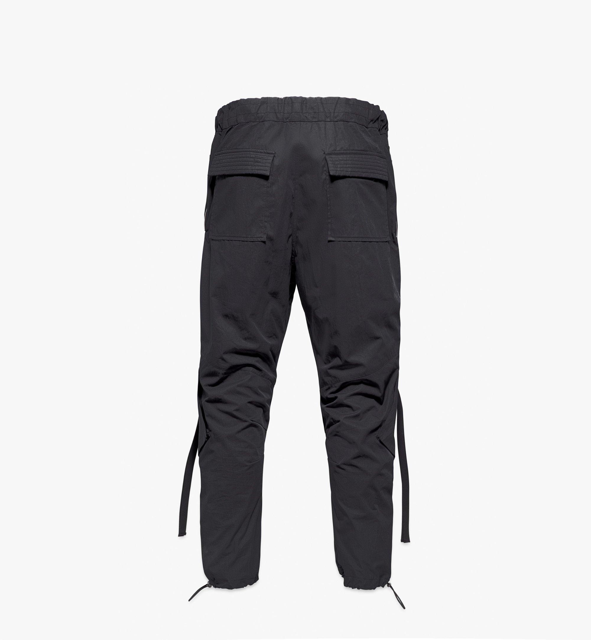 black utility cargo pants