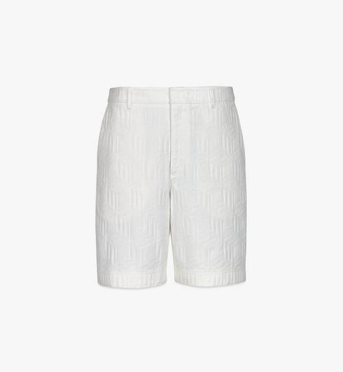 Men’s Cubic Jacquard Denim Shorts