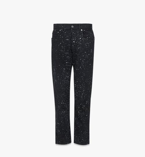 Denim-Jeans mit gedrucktem Galaxy-Motiv