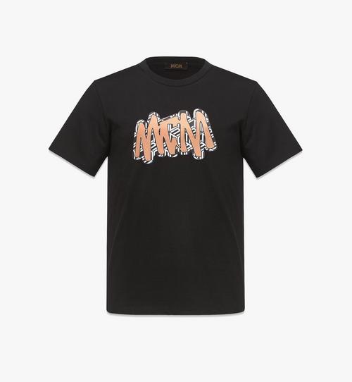 男士 MCM 夏日風立方形品牌標誌印花有機棉 T 恤