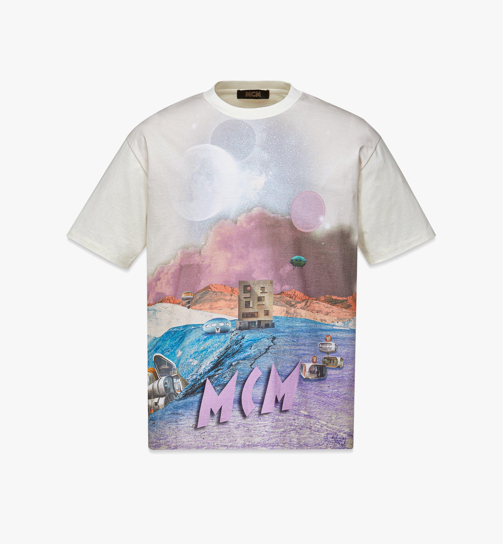 Retro Futurism Print T-Shirt in Organic Cotton