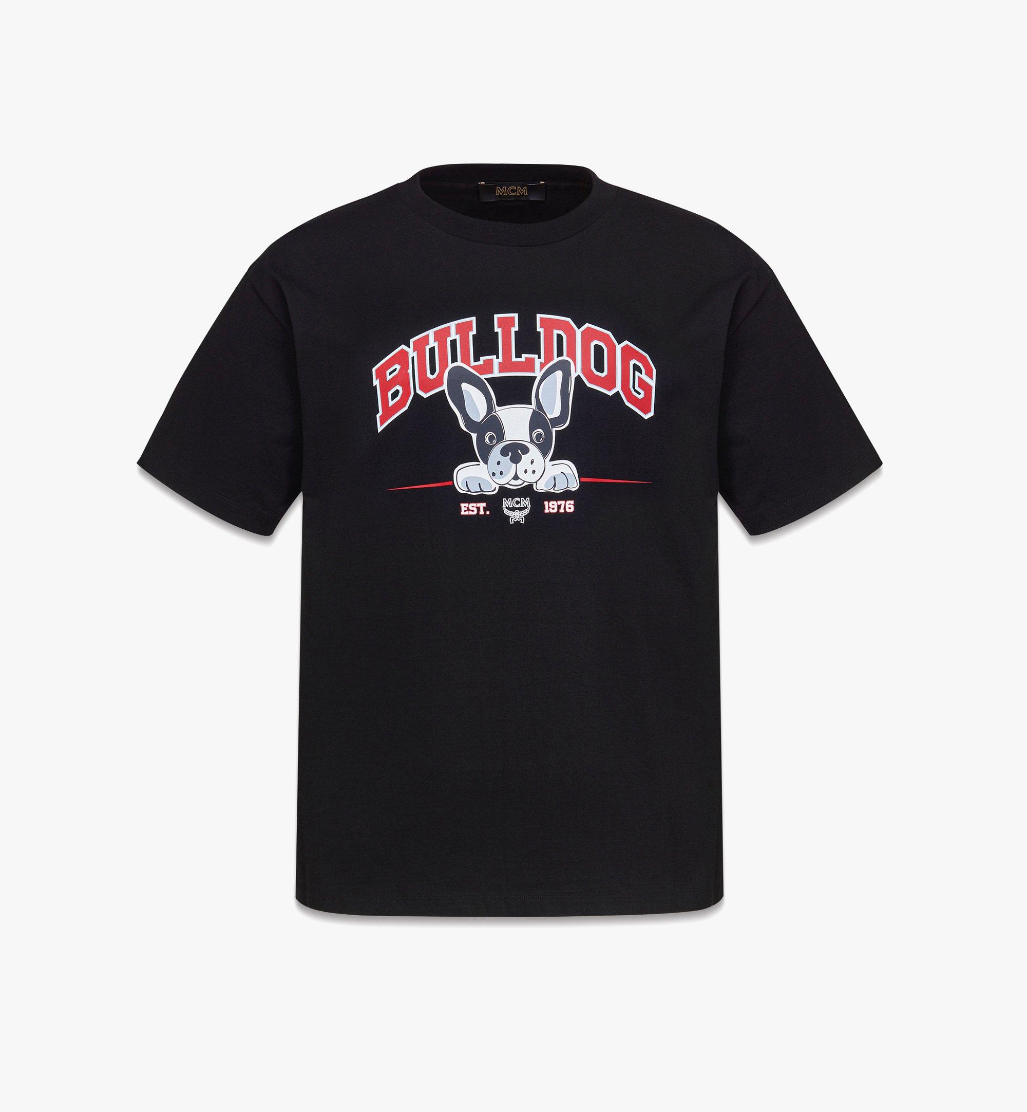 เสื้อยืดพิมพ์ลาย M Pup Bulldog ผ้าฝ้ายออร์แกนิก แบบยูนิเซ็กส์