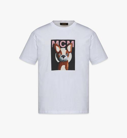 M Pup Mugshot Print T-Shirt in Organic Cotton