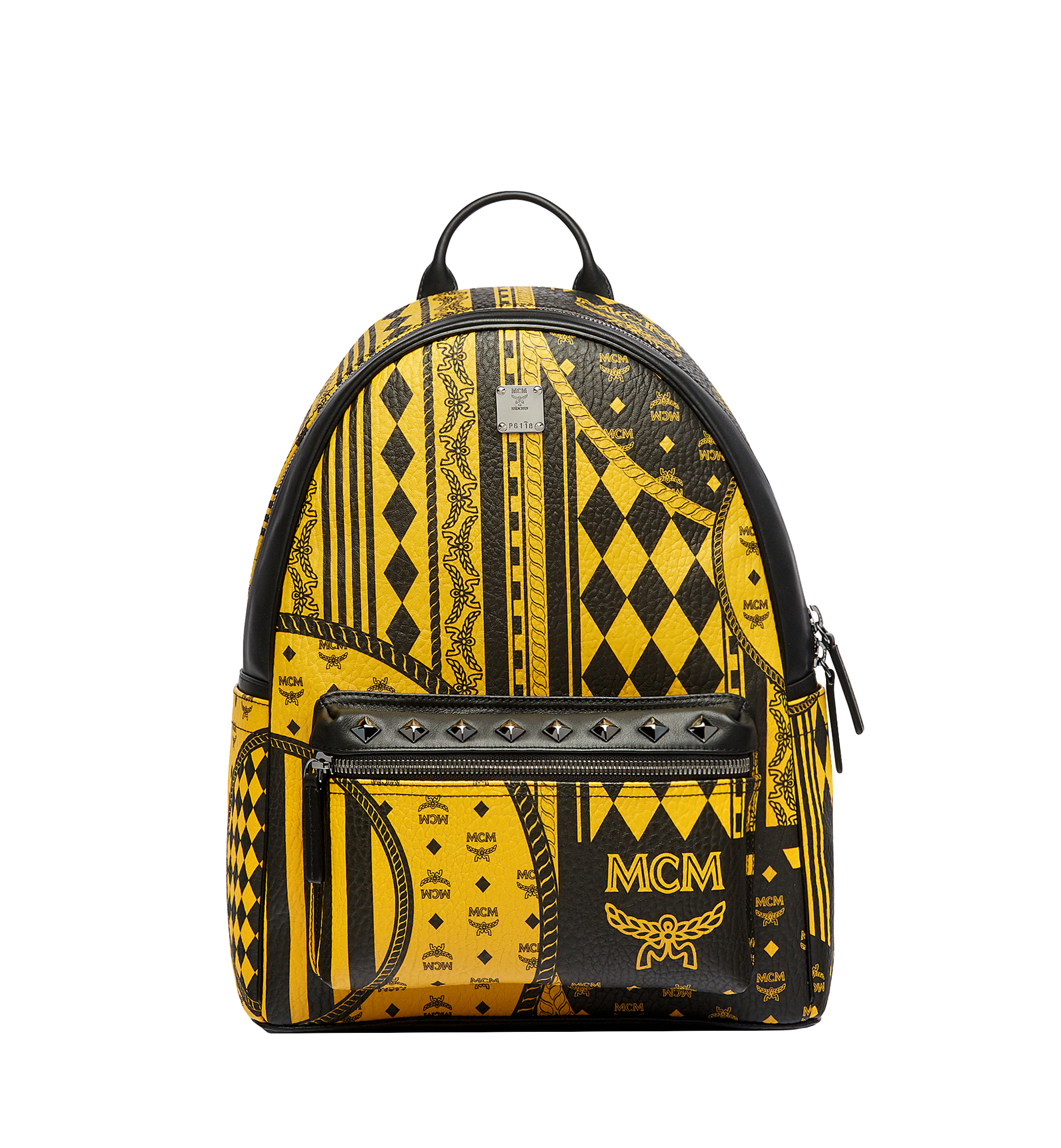 yellow mcm bag