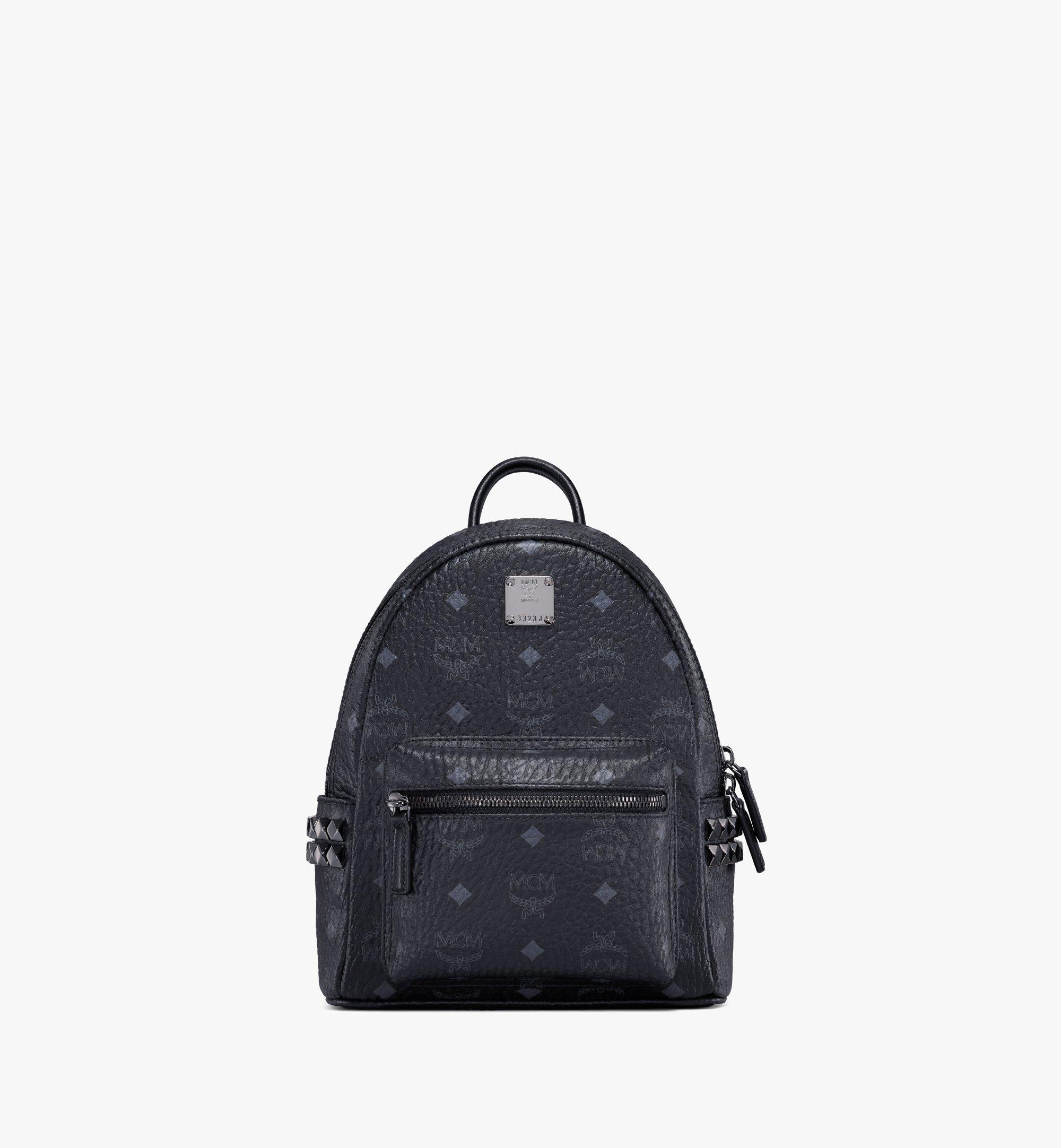 all black mcm backpack