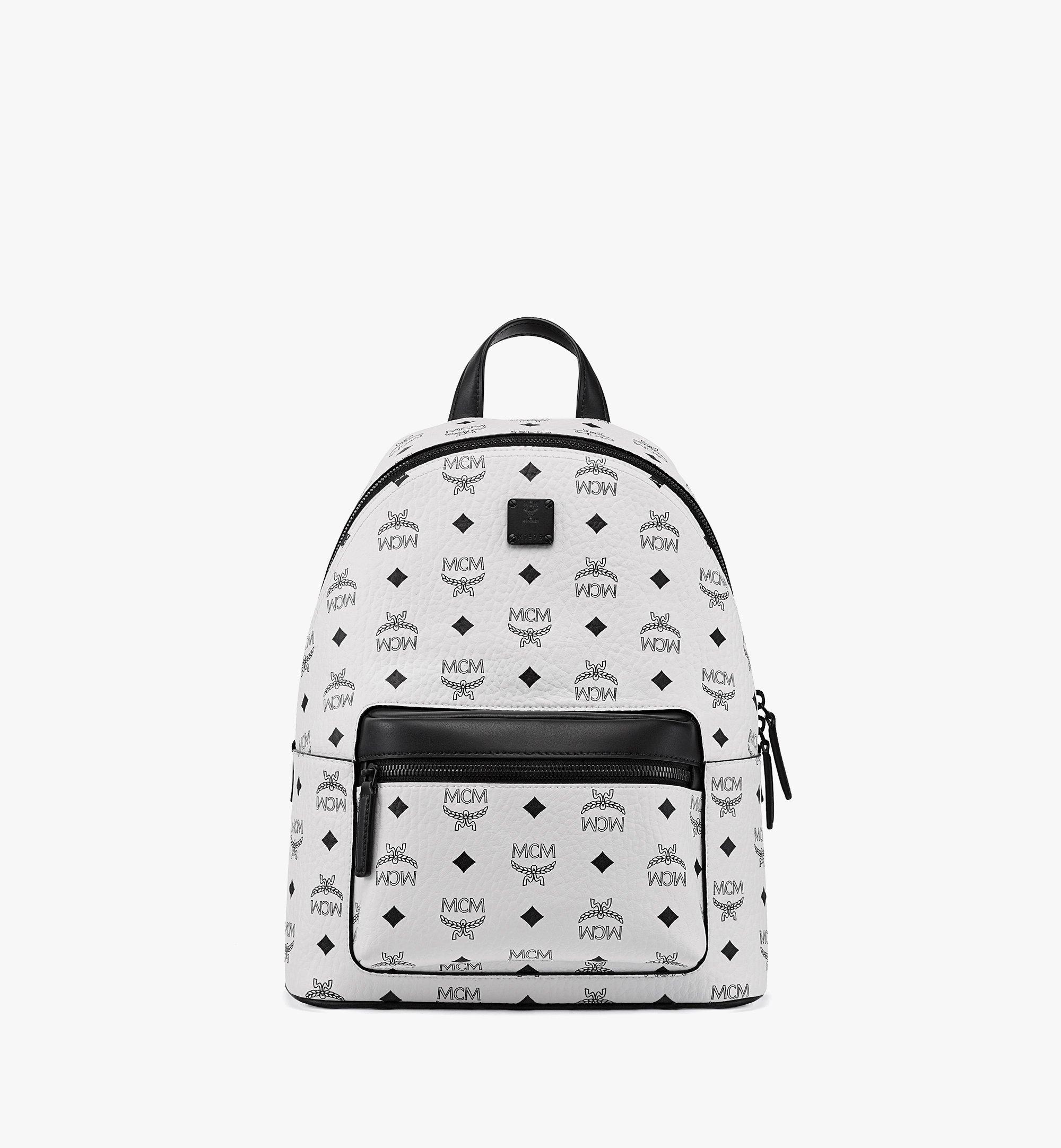 Medium Stark Backpack in Cubic Jacquard Nylon Black