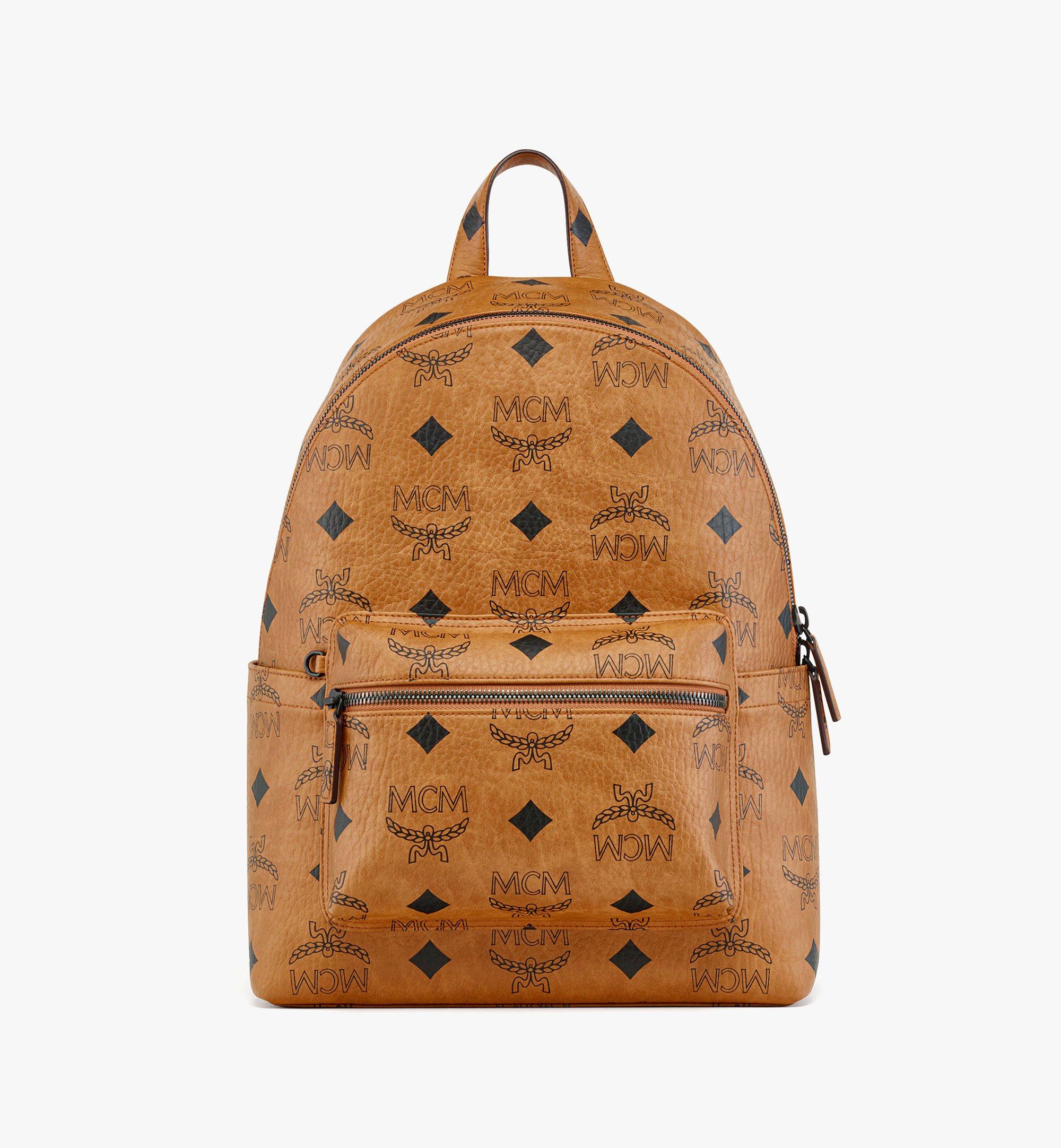 Authentic MCM Luxury Cognac Backpack (Unisex)