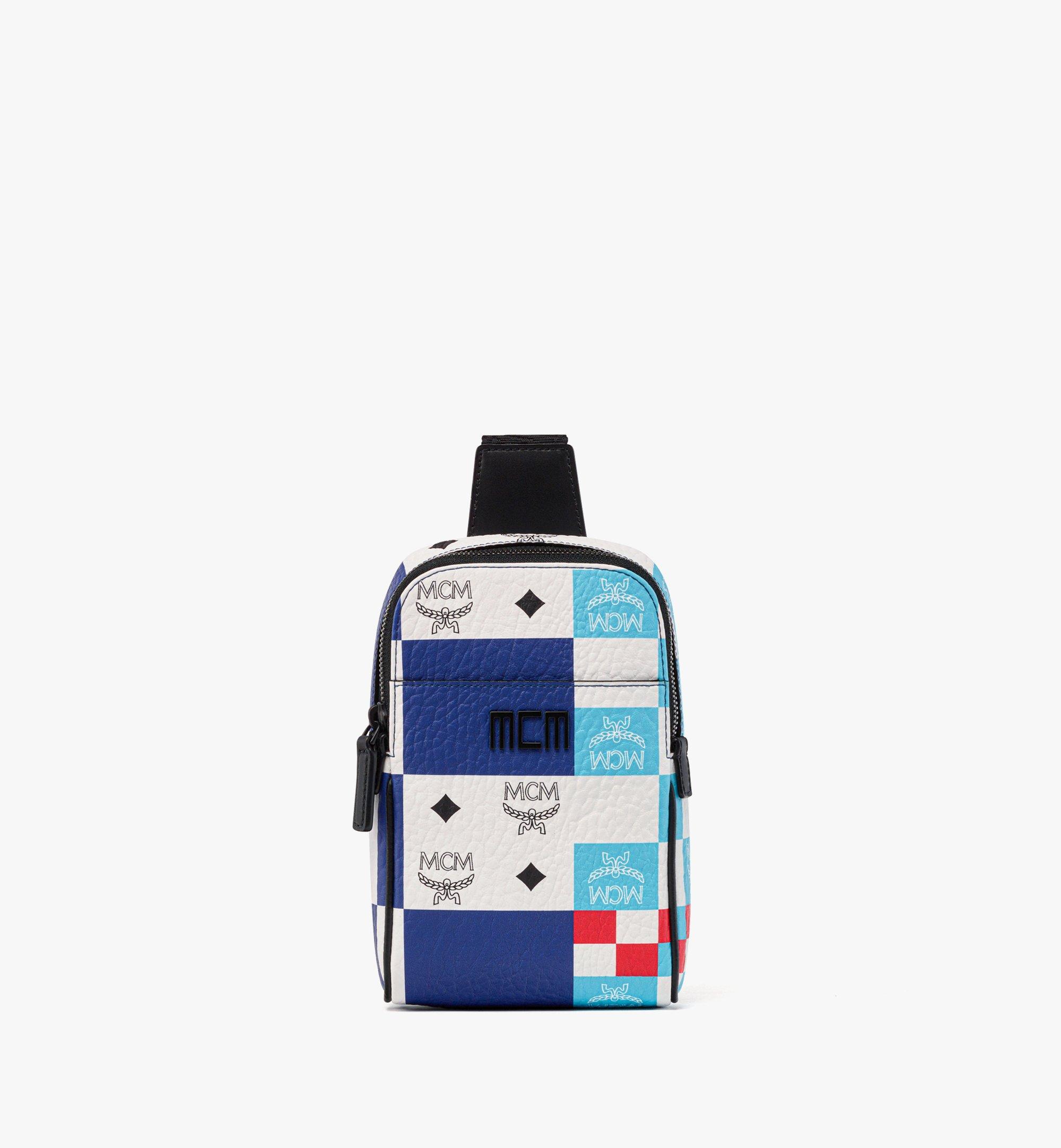 MCM Tech Sling in Checkerboard Visetos