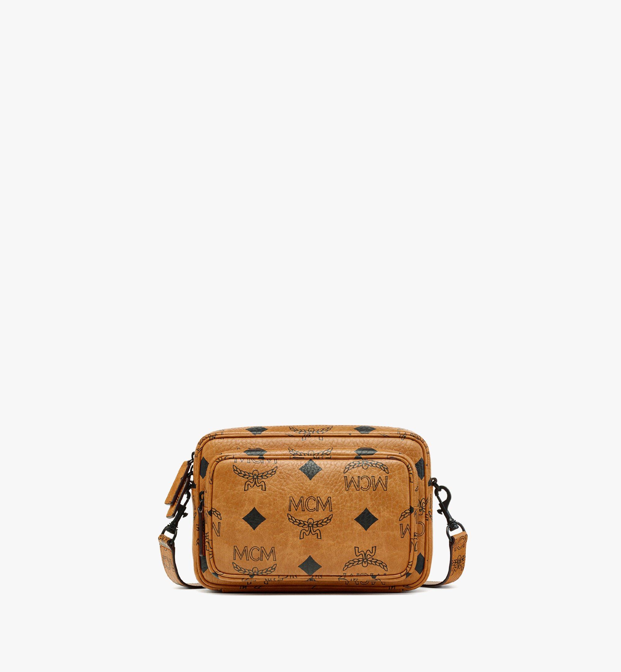 Mcm Kl Visetos Mini Crossbody Bag In Brown