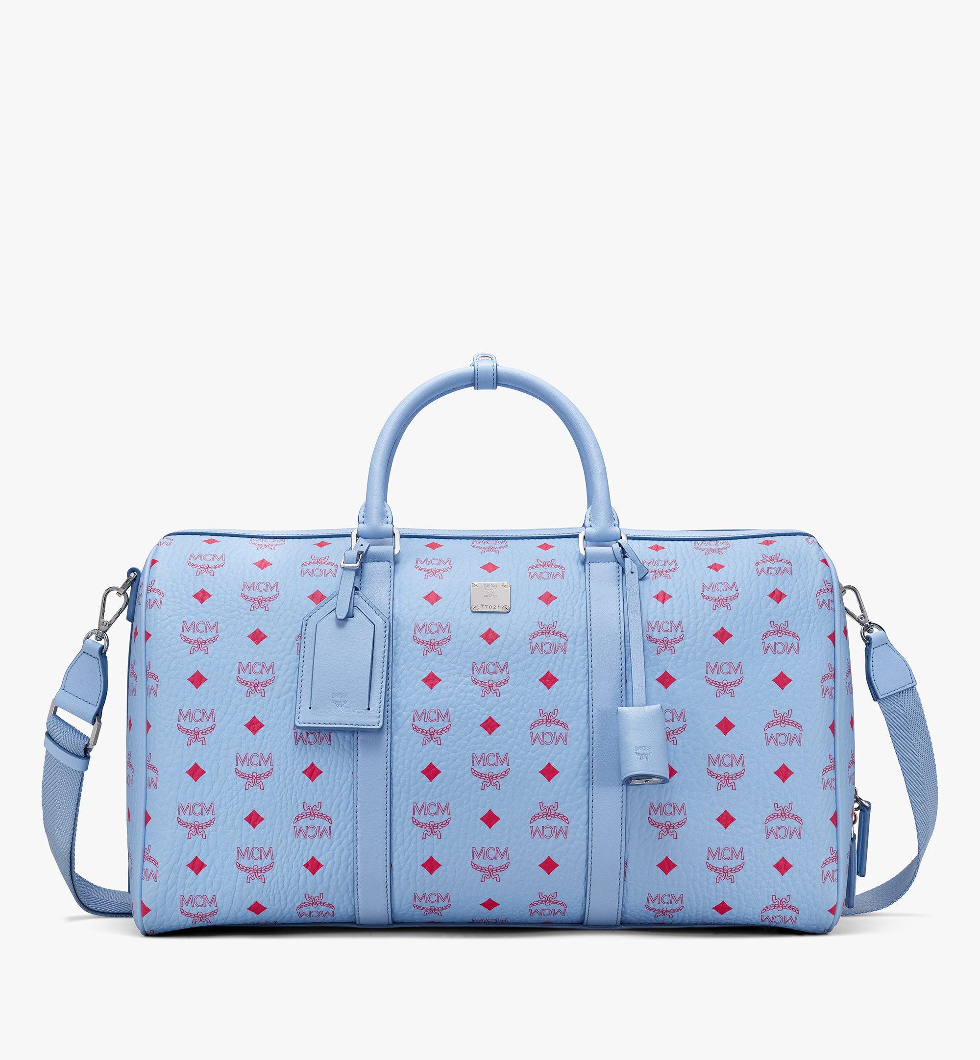 blue mcm bag