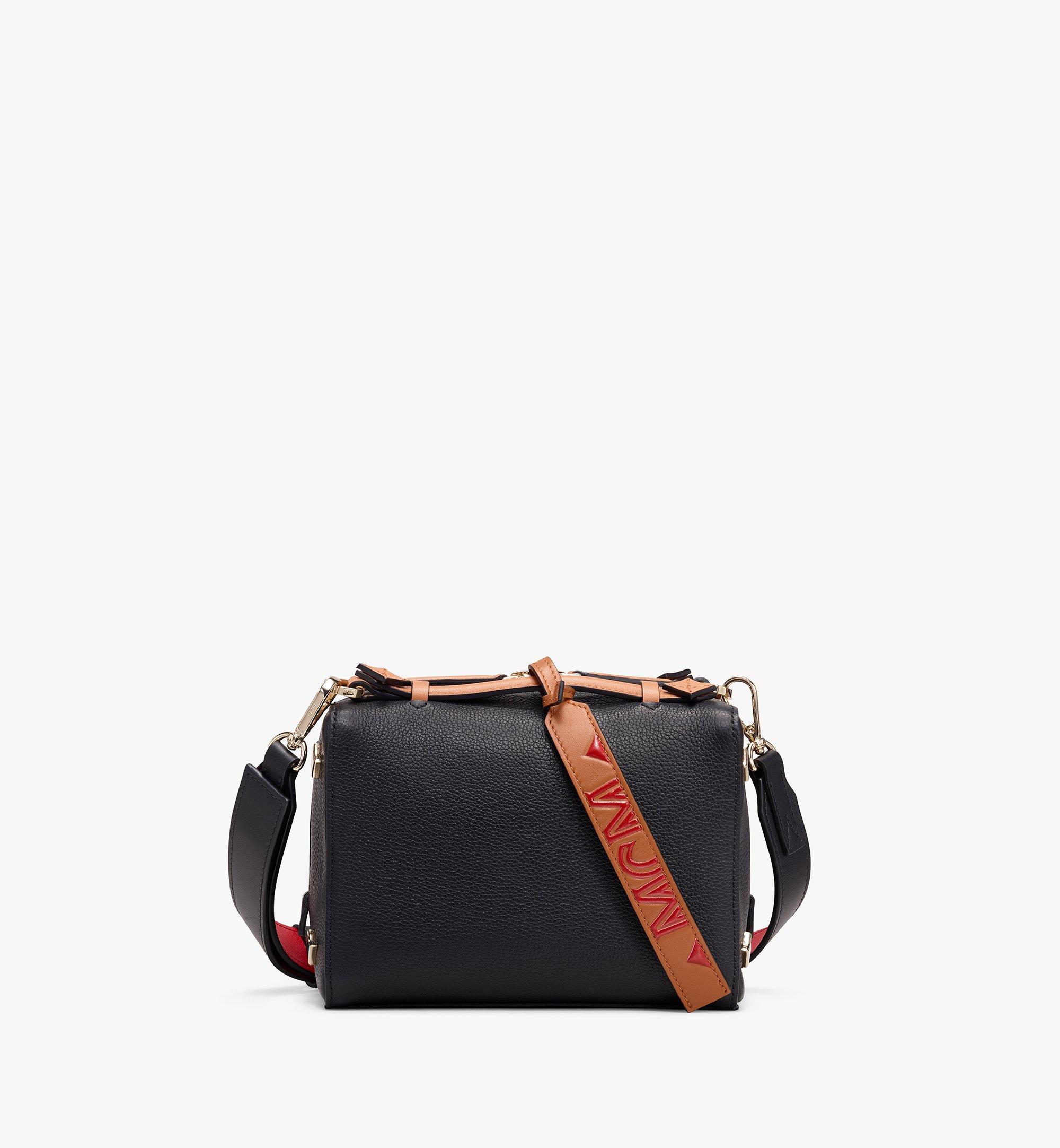 mcm boston bag black