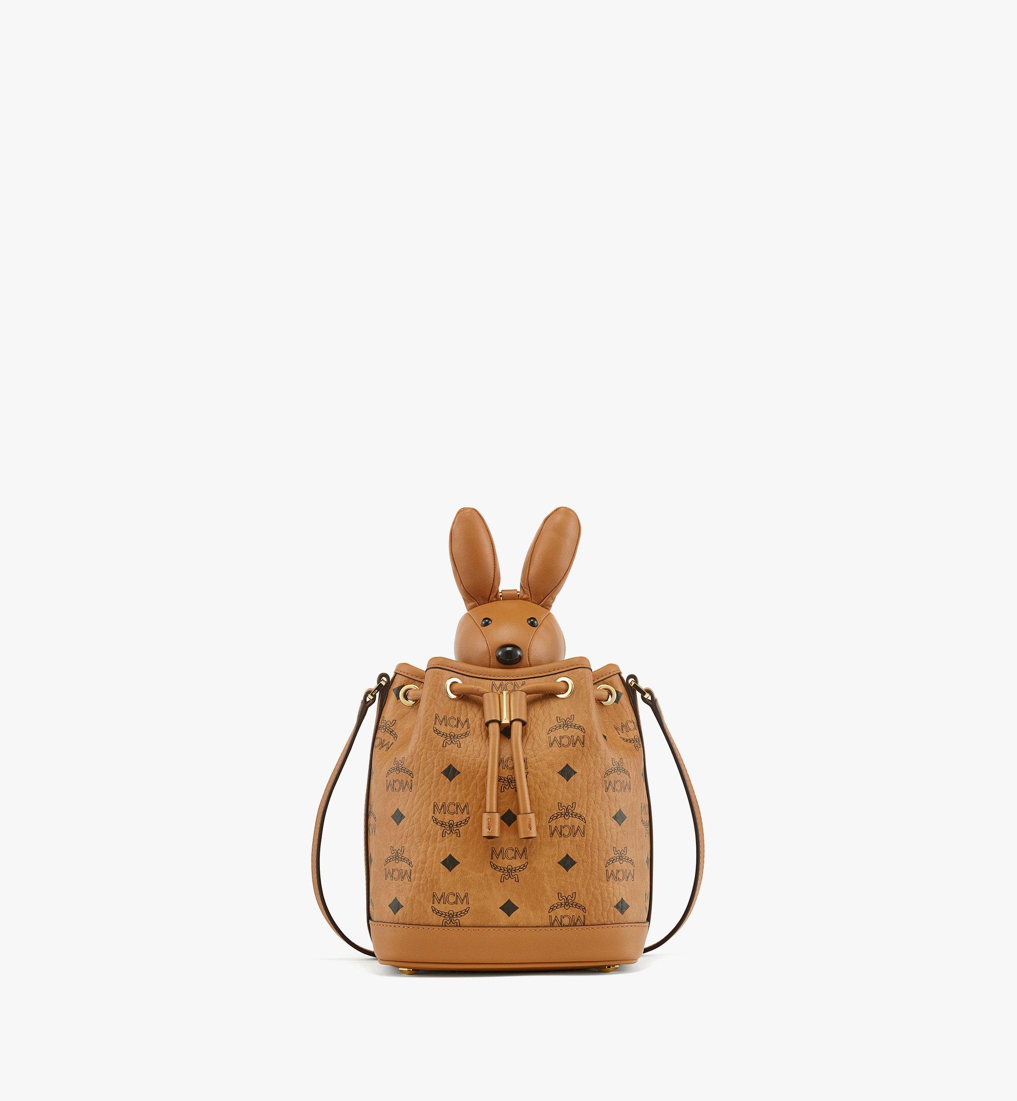 MCM All Over Logo Backpack, Paws Circle