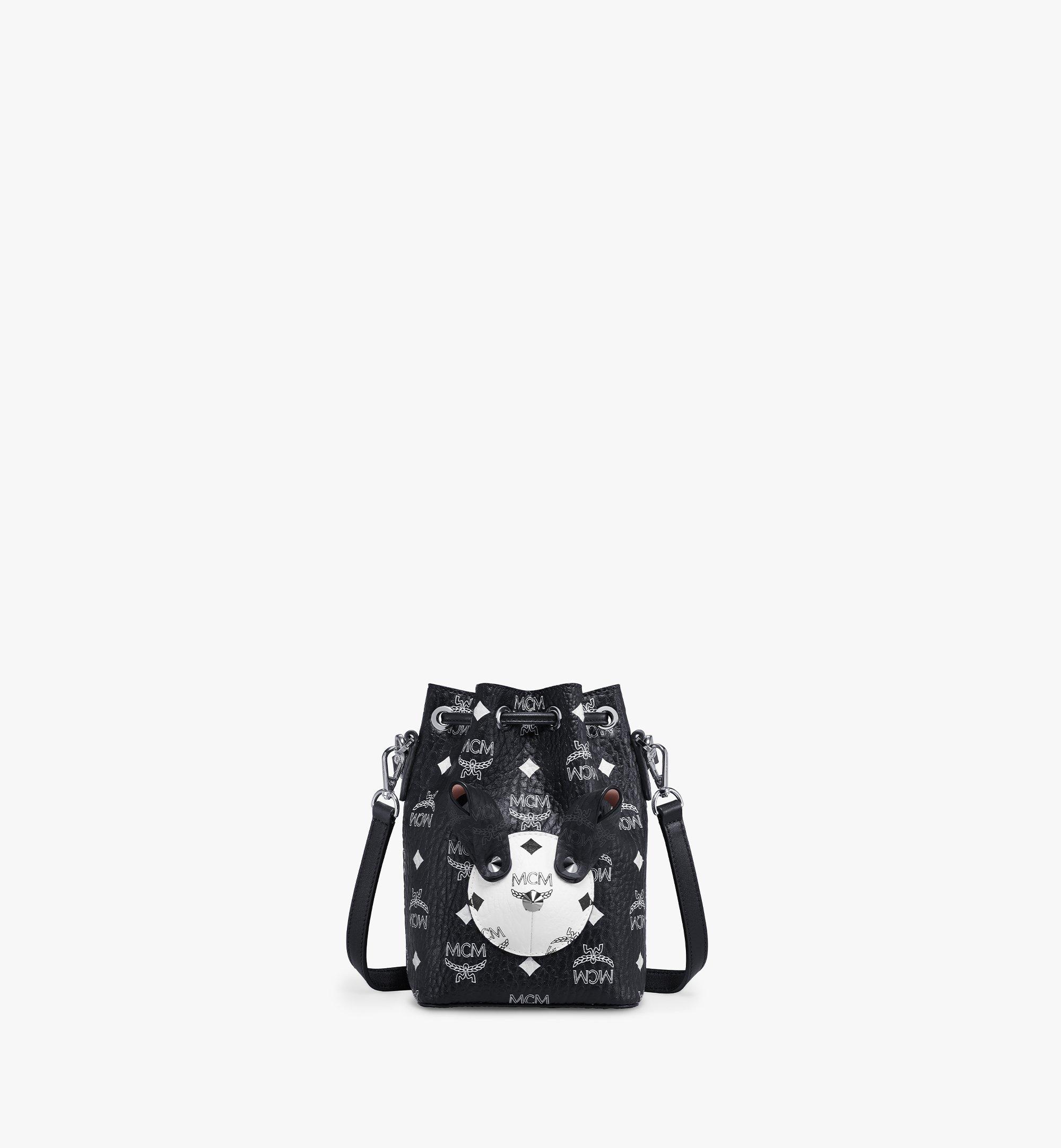 MCM Park Rabbit Bucket Bag in Visetos
