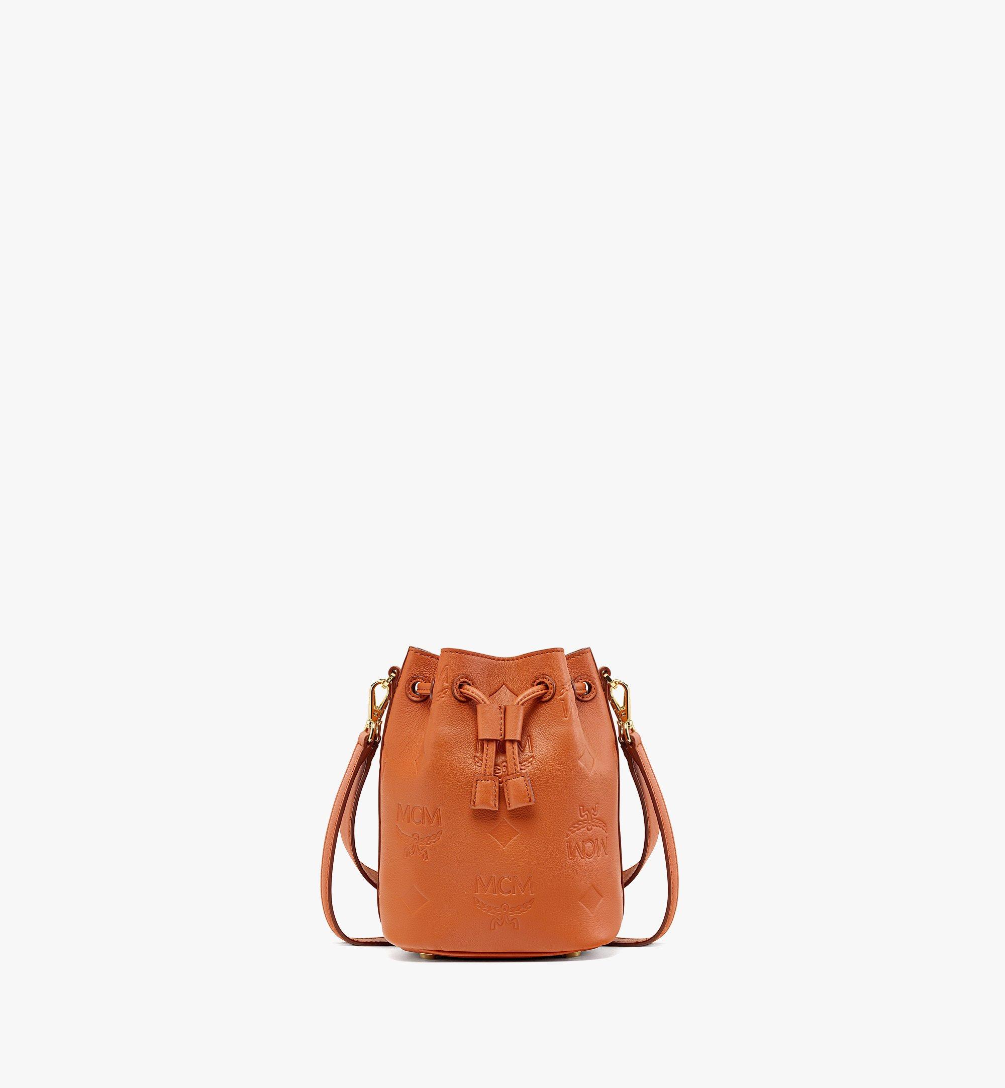 Dessau Kordelzugtasche aus Leder mit geprägtem Monogramm