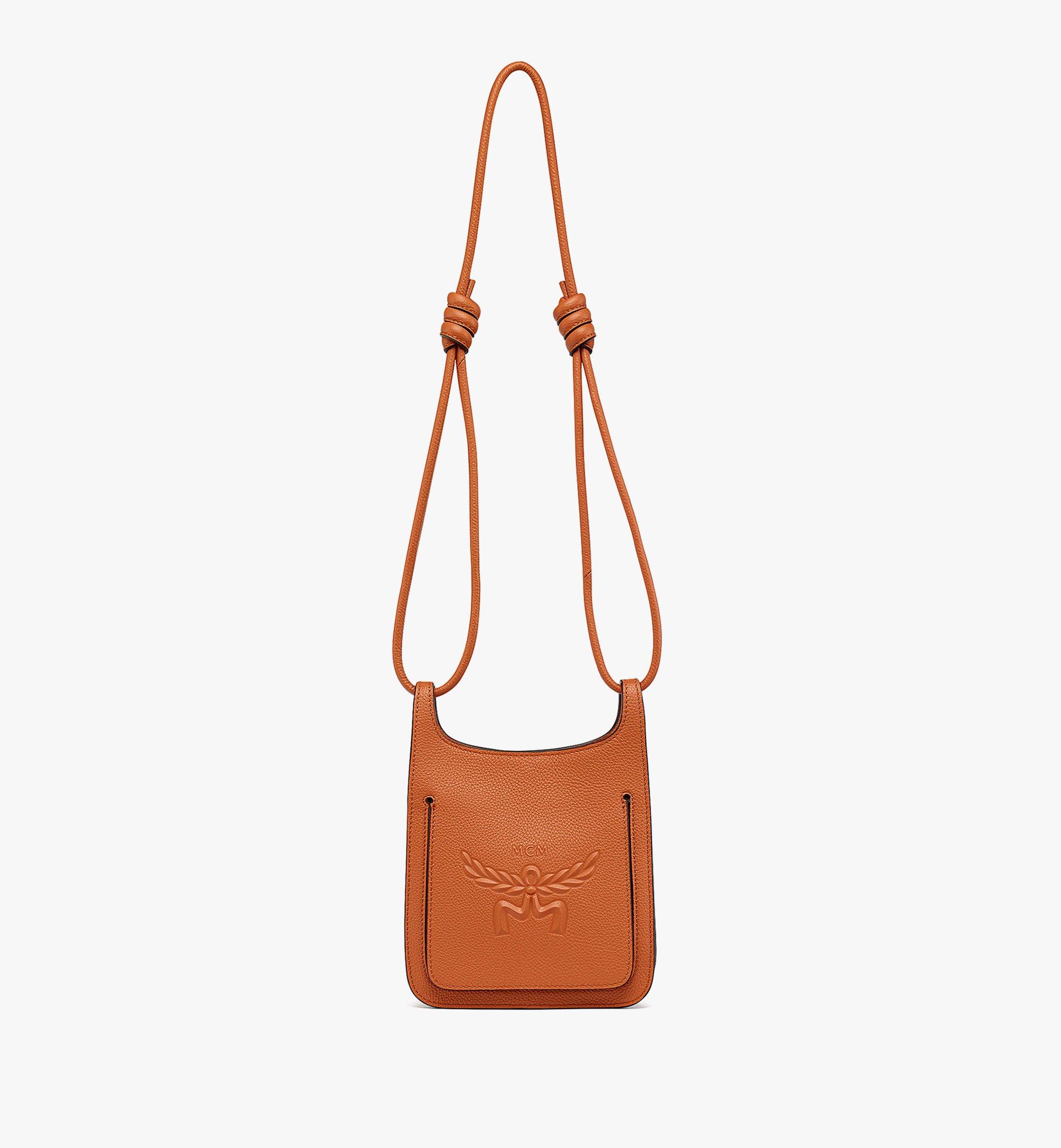 Mcm mini top handle leather crossbody bag new arrivals