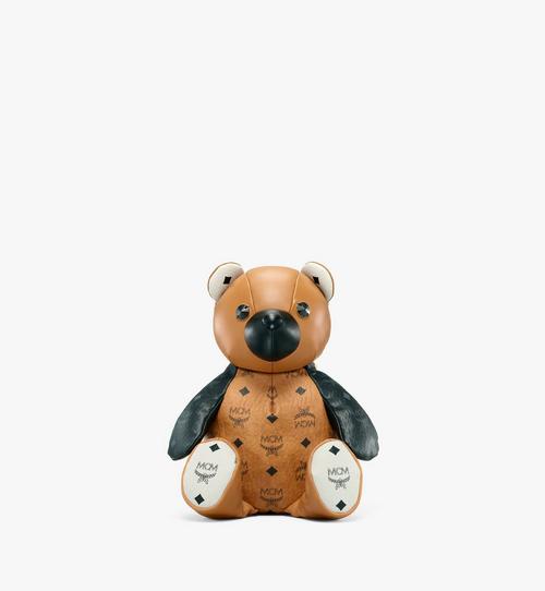 MCM Zoo Bear Backpack in Visetos Leather Mix