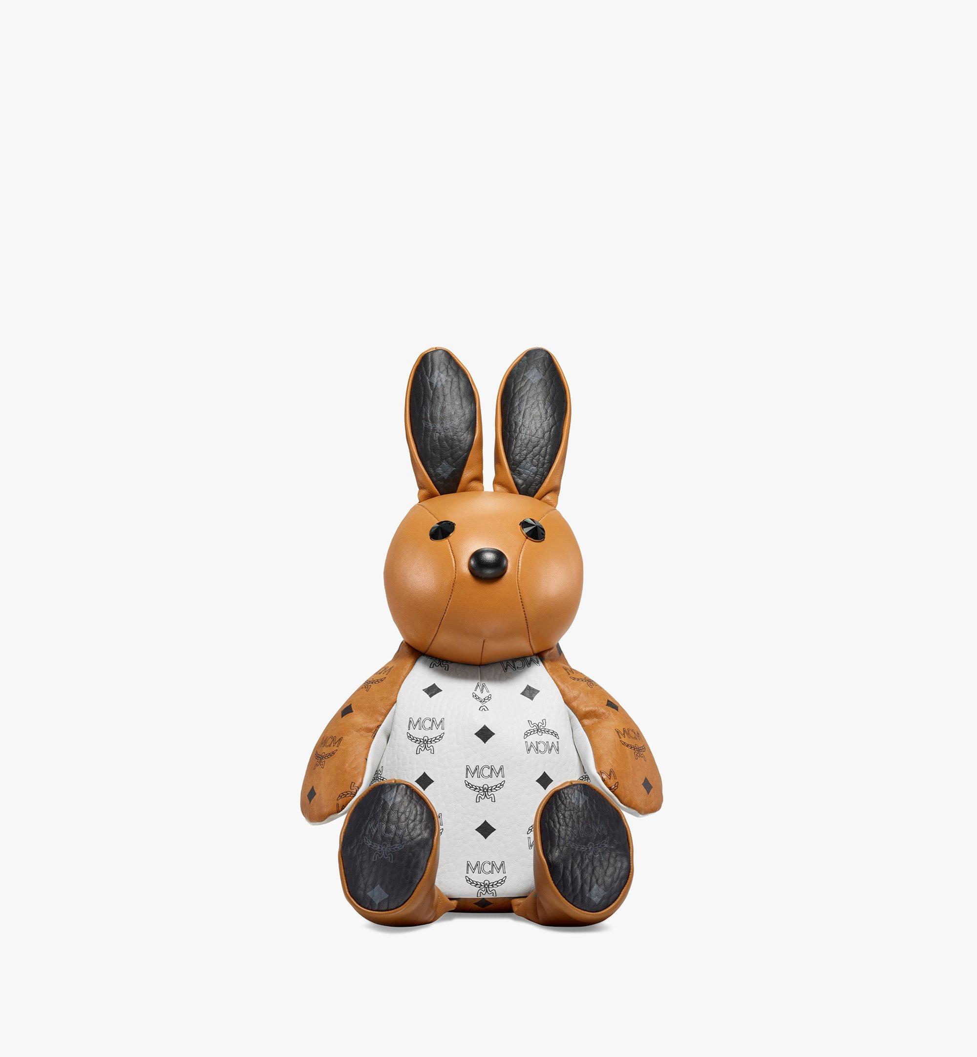 MCM Park Rabbit Backpack in Visetos Leather Mix