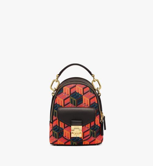 Tracy Backpack in Cubic Monogram Jacquard