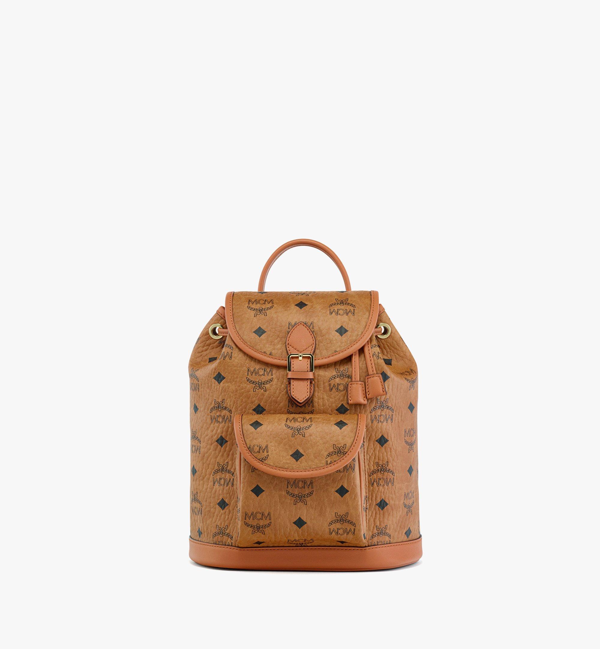 mcm bookbag brown