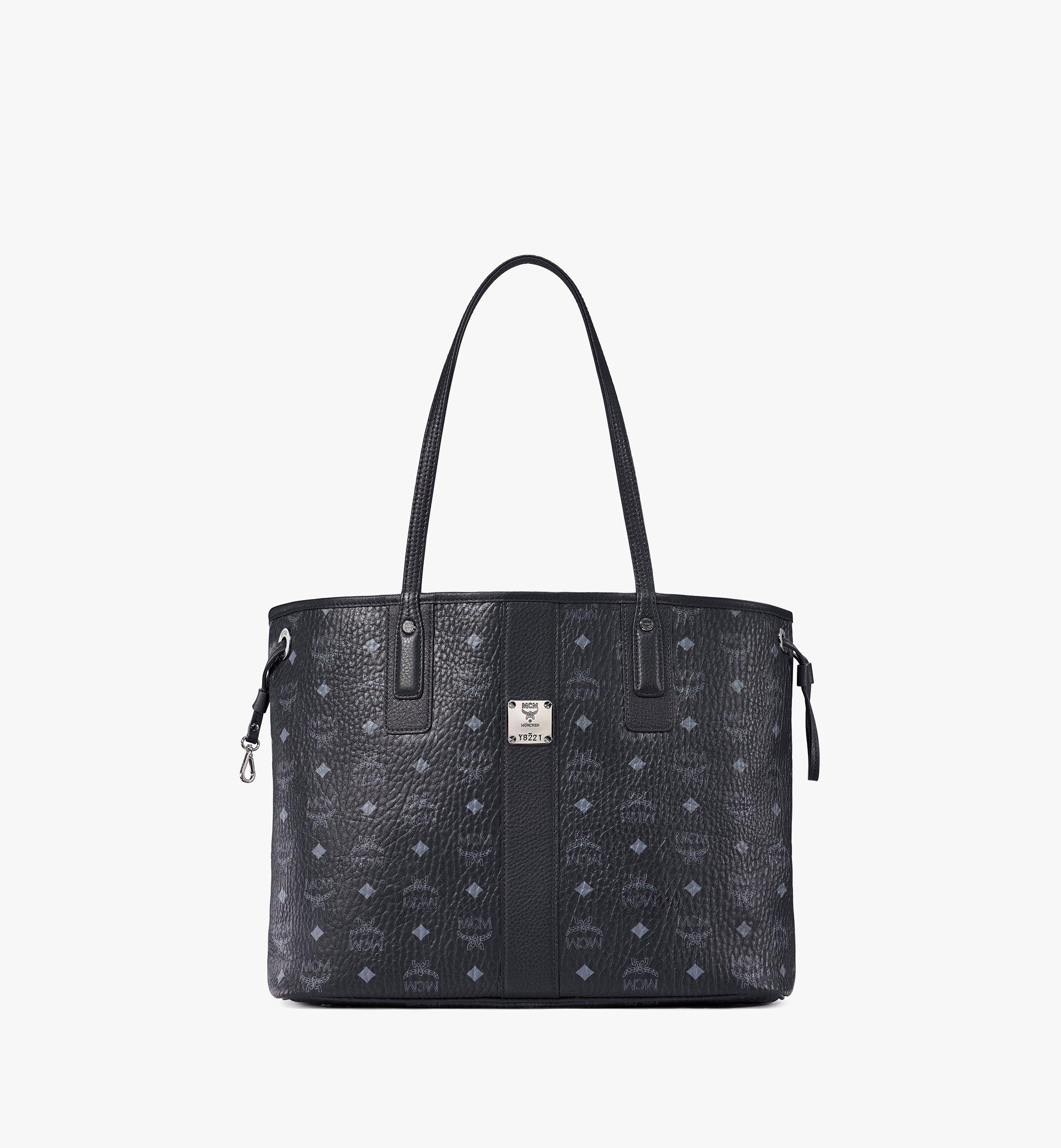 mcm tote bag black