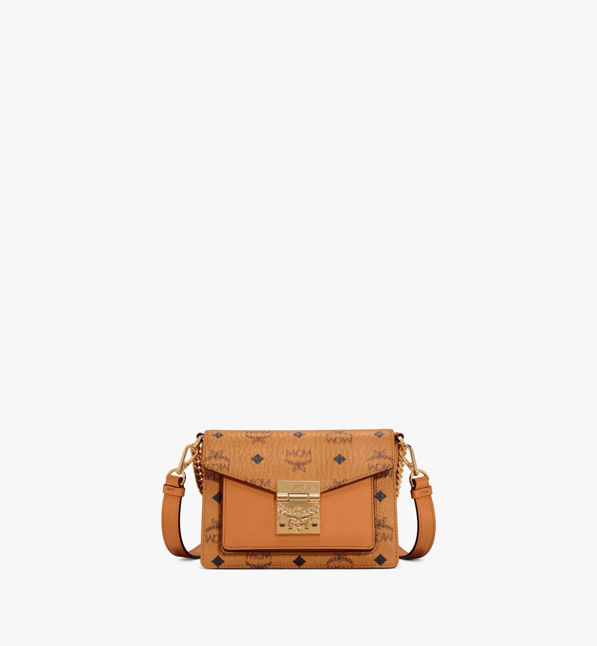 MCM Patricia Crossbody in Visetos Leather Block Bag