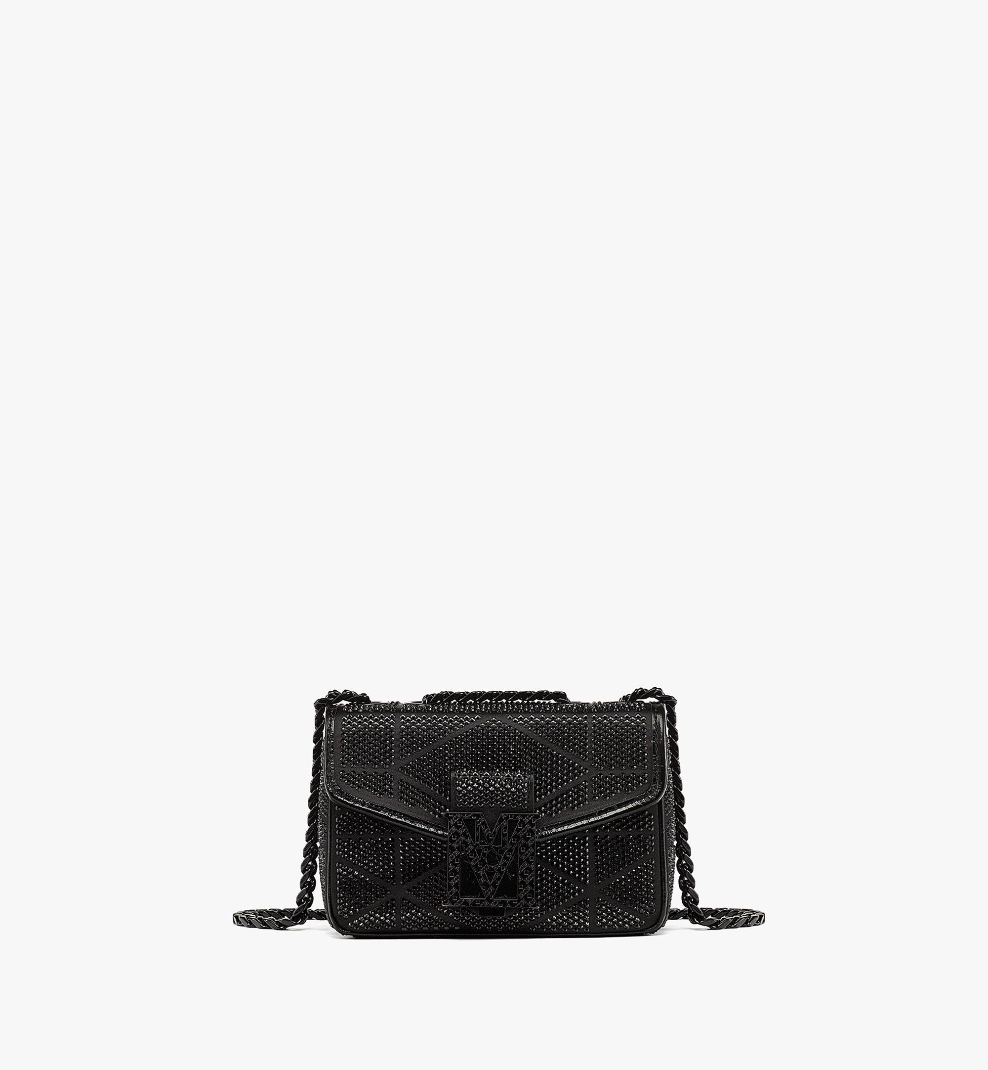 Travia gesteppte Schultertasche in Crystal Satin Nylon