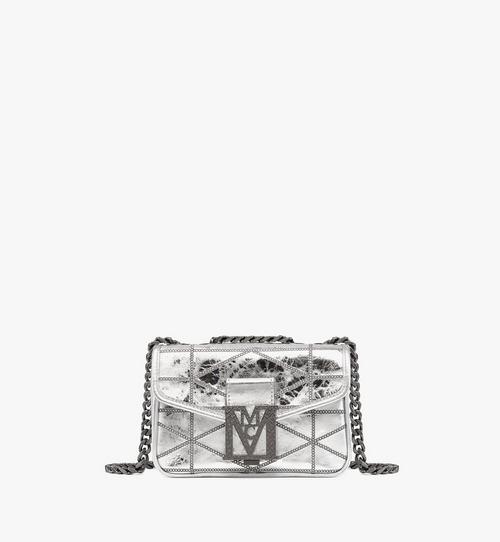 Travia Quilted Shoulder Bag in Crash Calf Leather