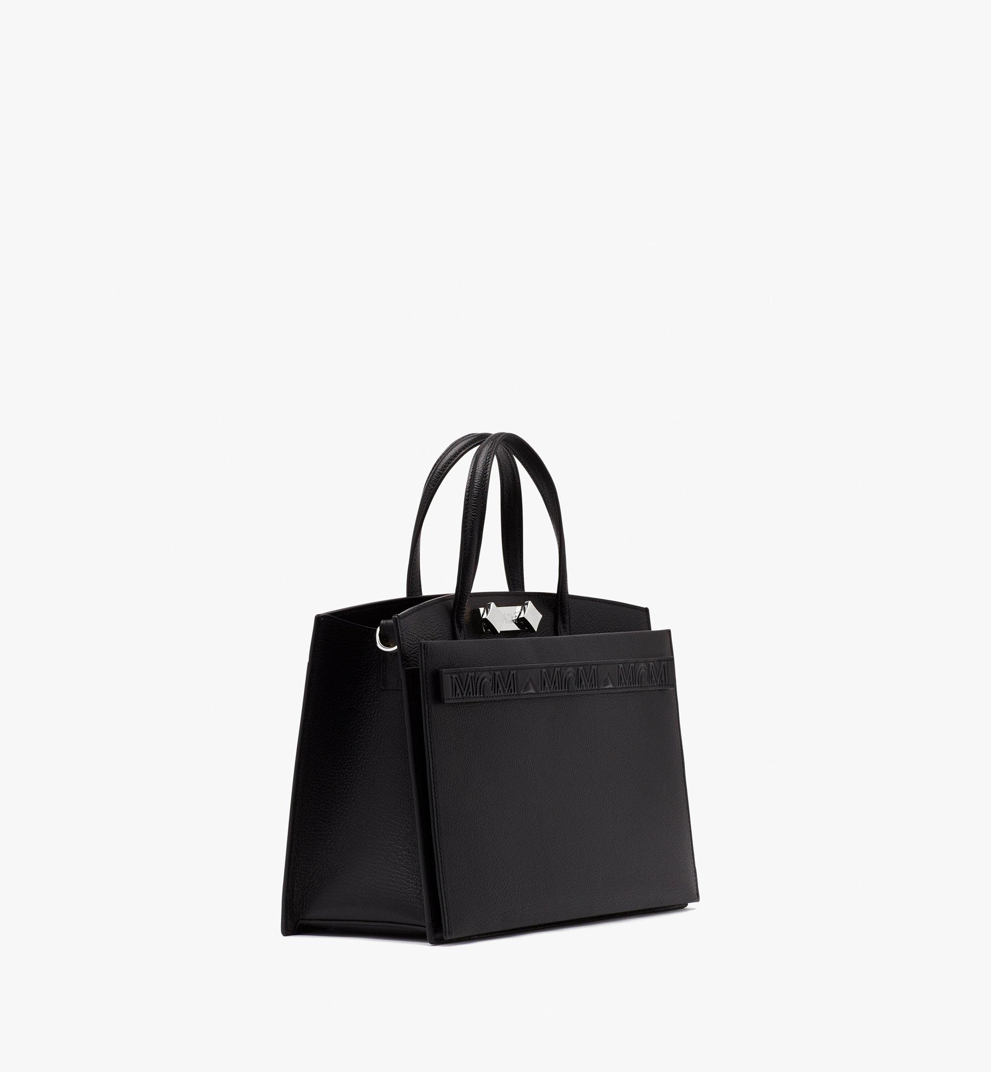 mcm tote bag black