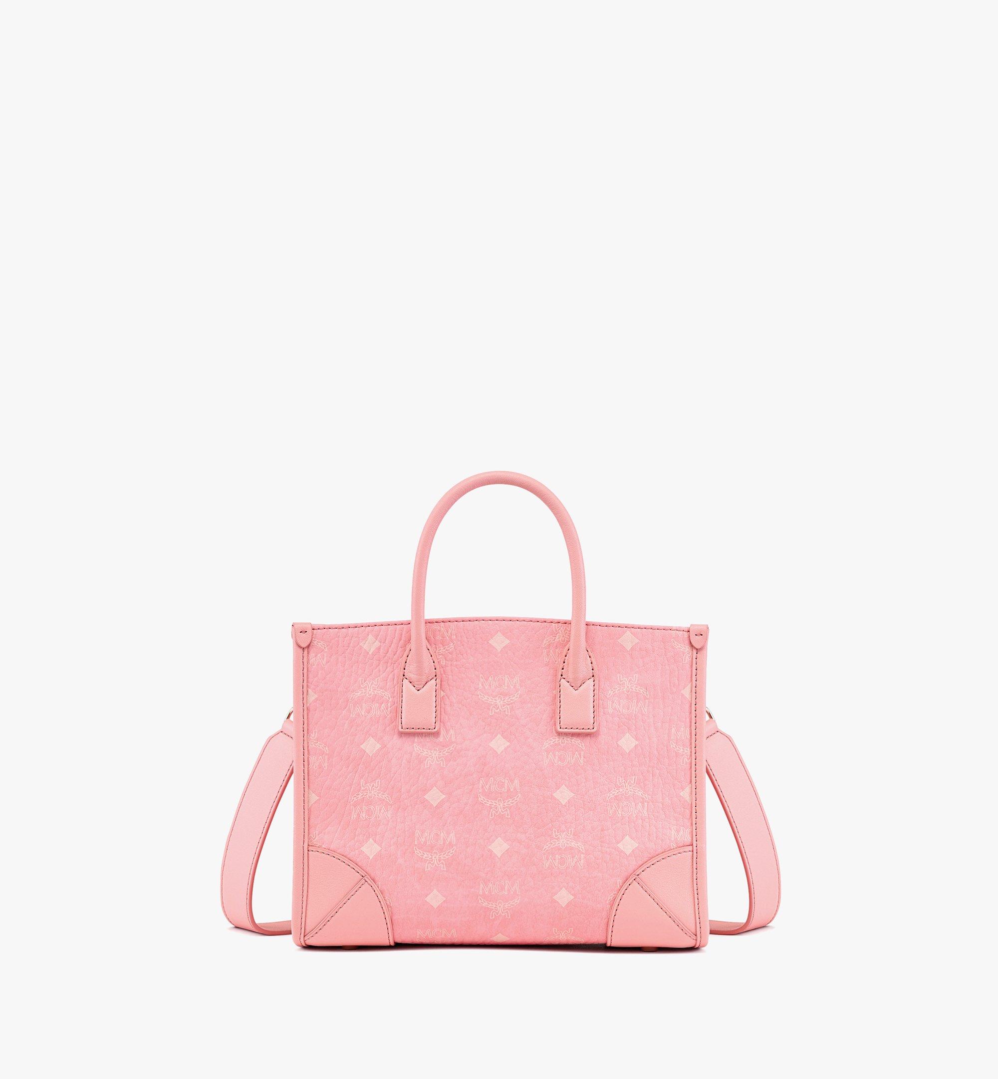 Mcm Stark Visetos Backpack - Blossom Pink