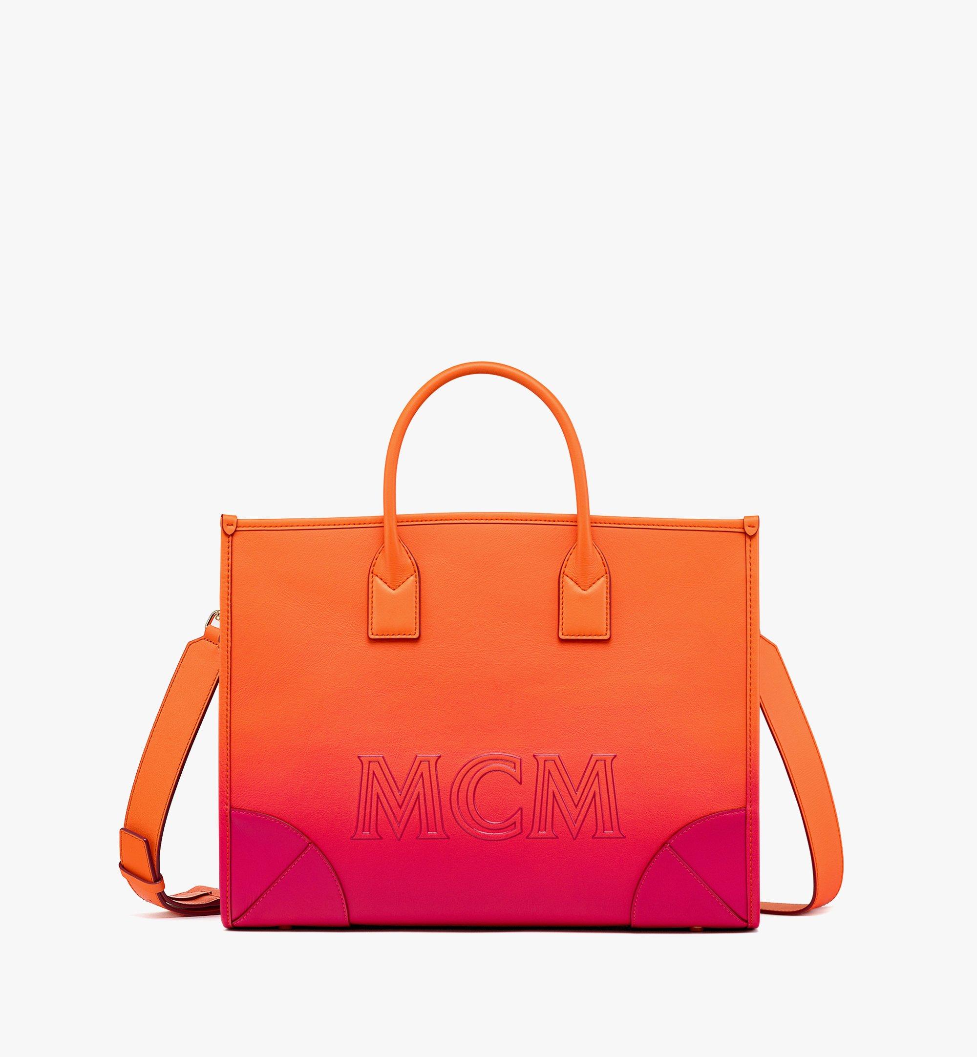 MCM Cubic Logo Jacquard Shoulder Mini Pochette Bag Purse