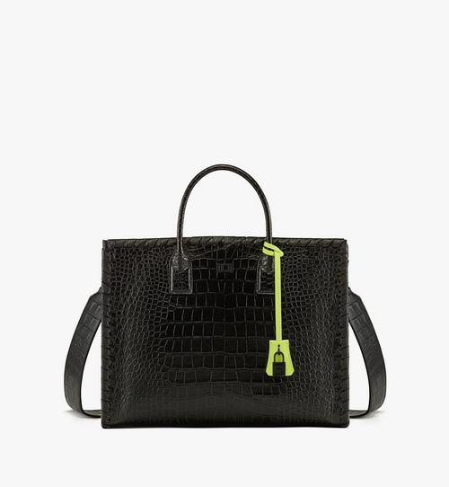 München Tote in Croco-Embossed Leather
