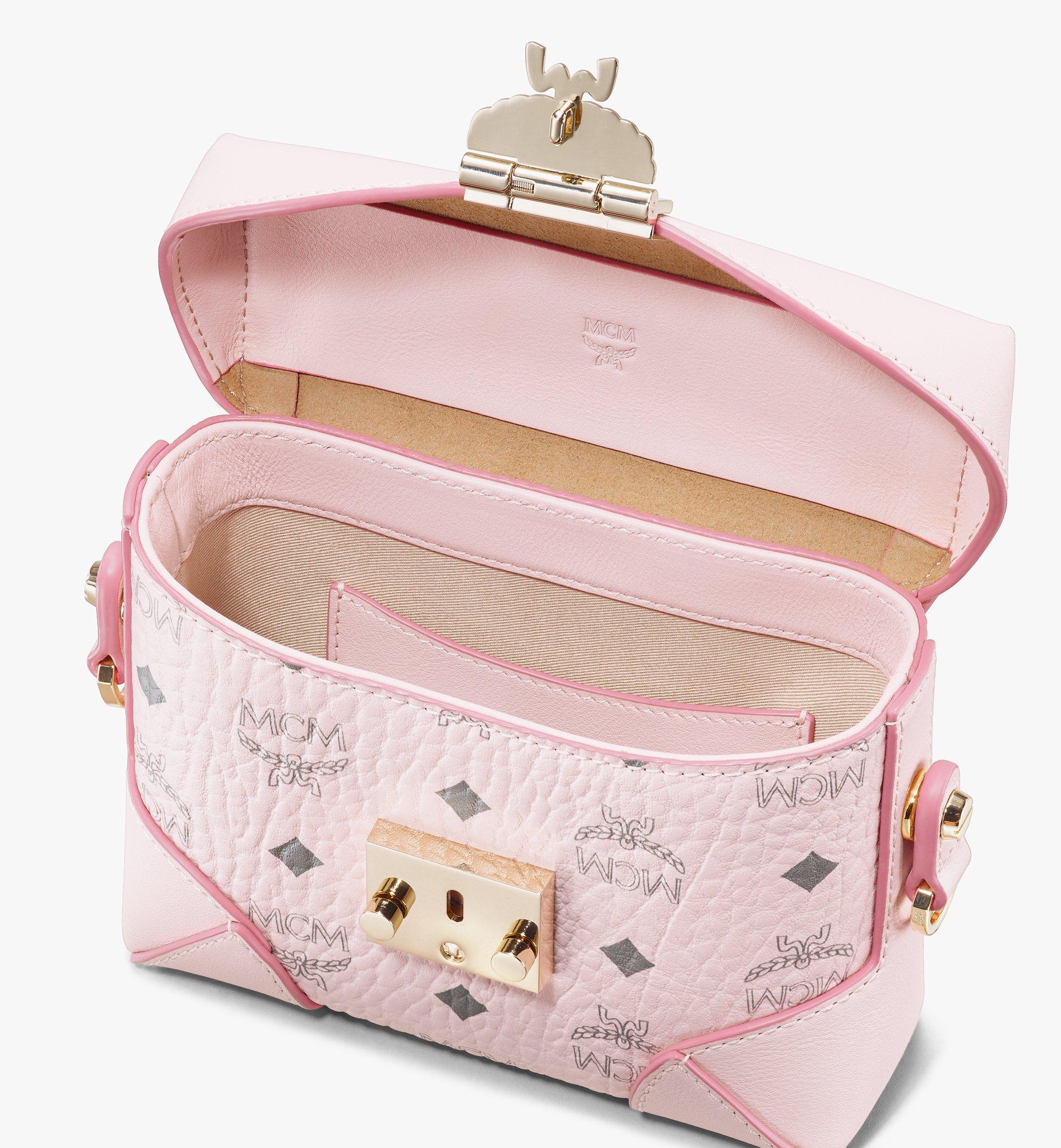 Small Soft Berlin Belt Bag in Visetos Powder Pink | MCM® AU