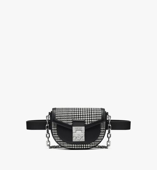 Tracy Belt Bag in Check Wool Leather Mix