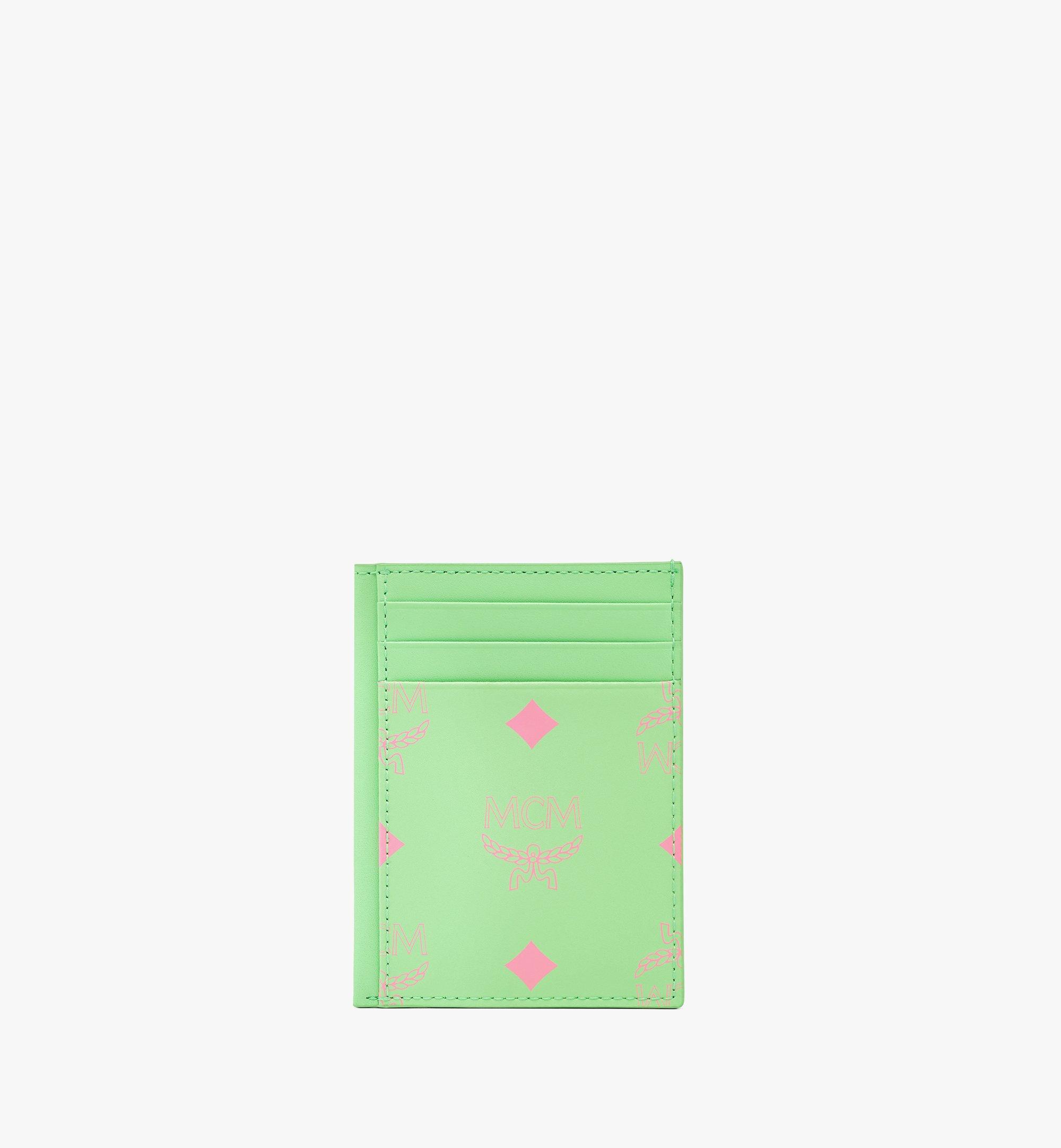 N/S 潑彩品牌標誌皮革卡片夾