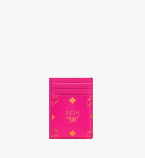N/S Card Case in Color Splash Logo Leather