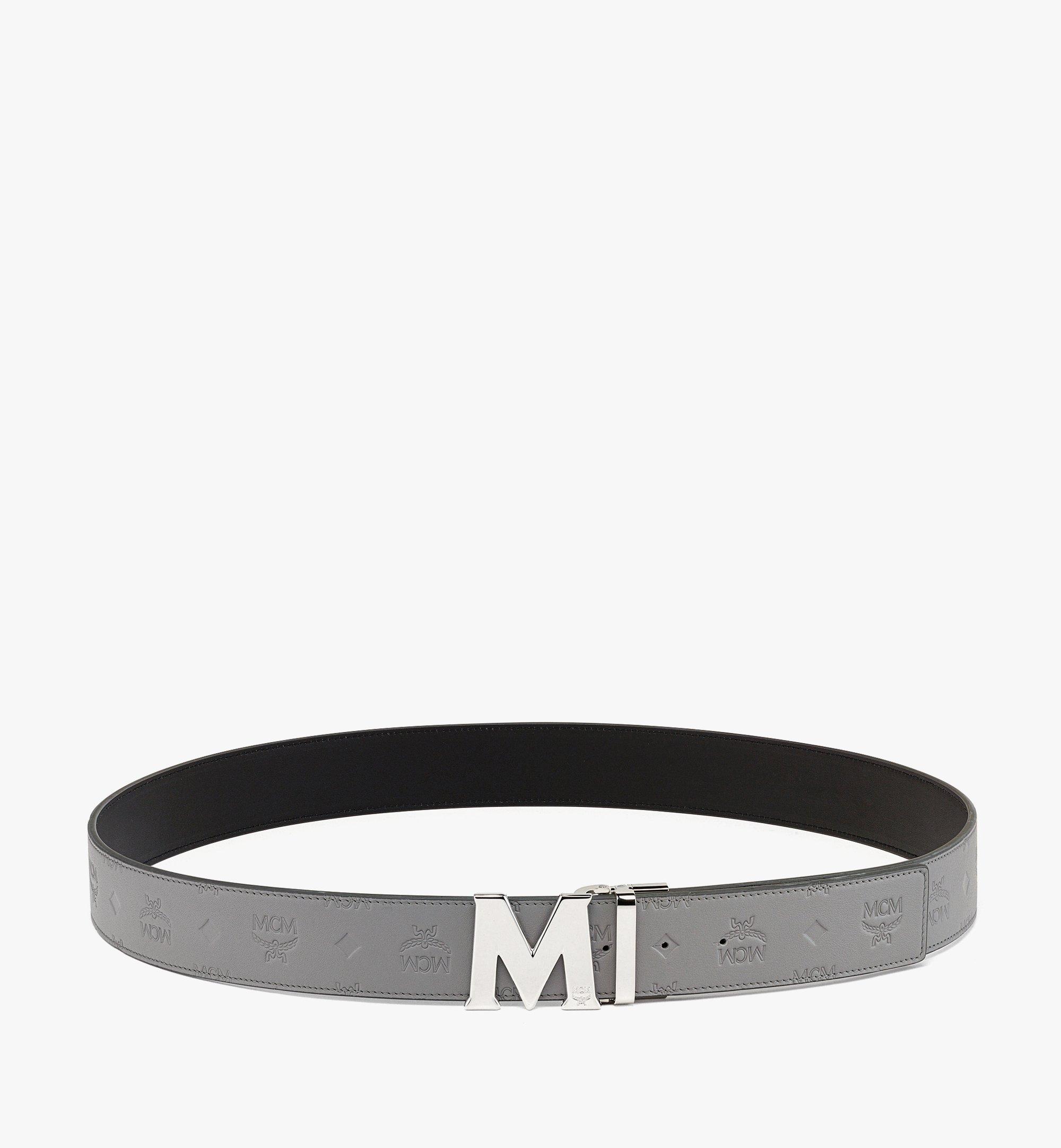 Ceinture réversible Claus M 4,5 cm en cuir monogrammé embossé