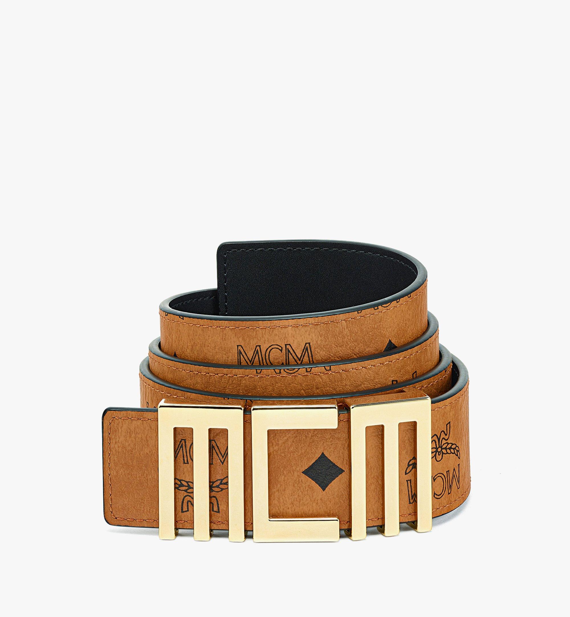 Ceinture réversible MCM Tech 3,8 cm en Visetos