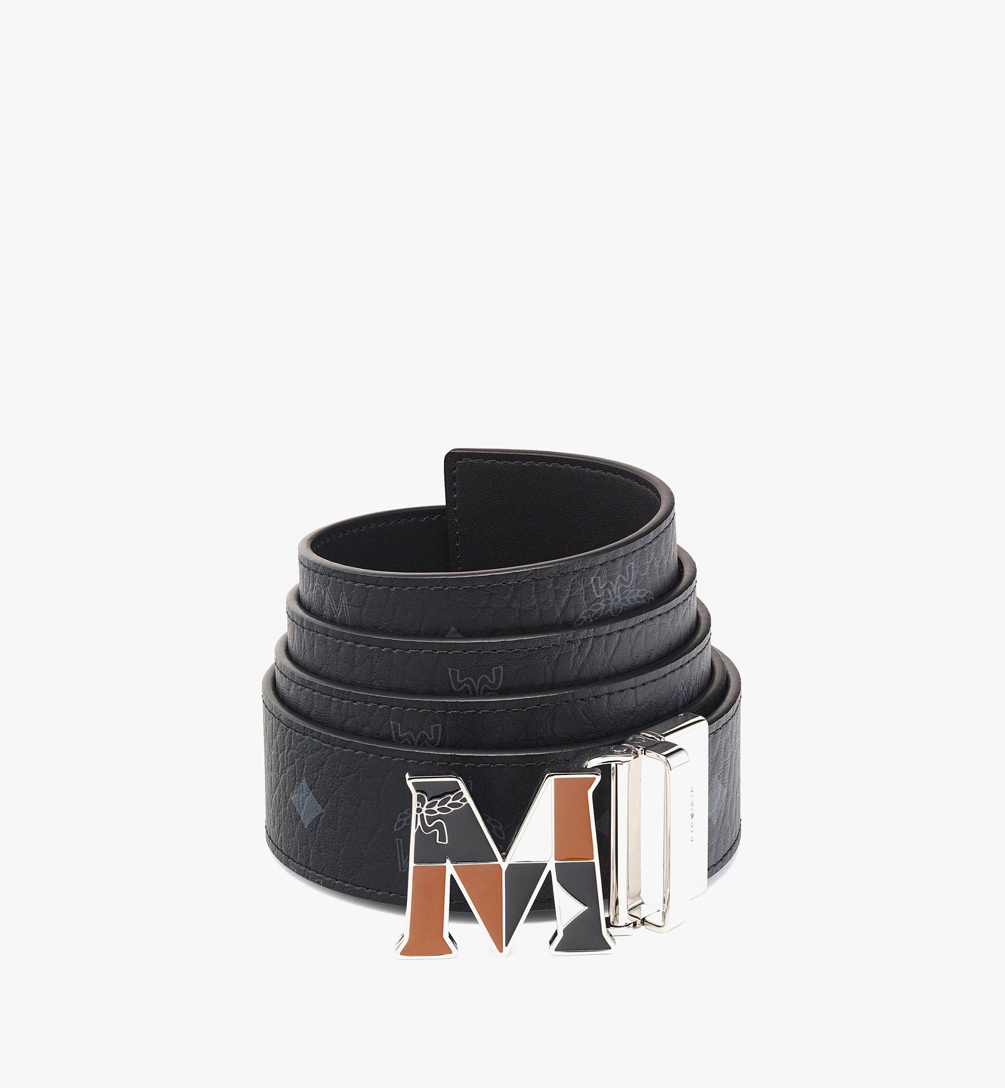 Ceinture réversible Claus Weaving M 3,8 cm en Visetos