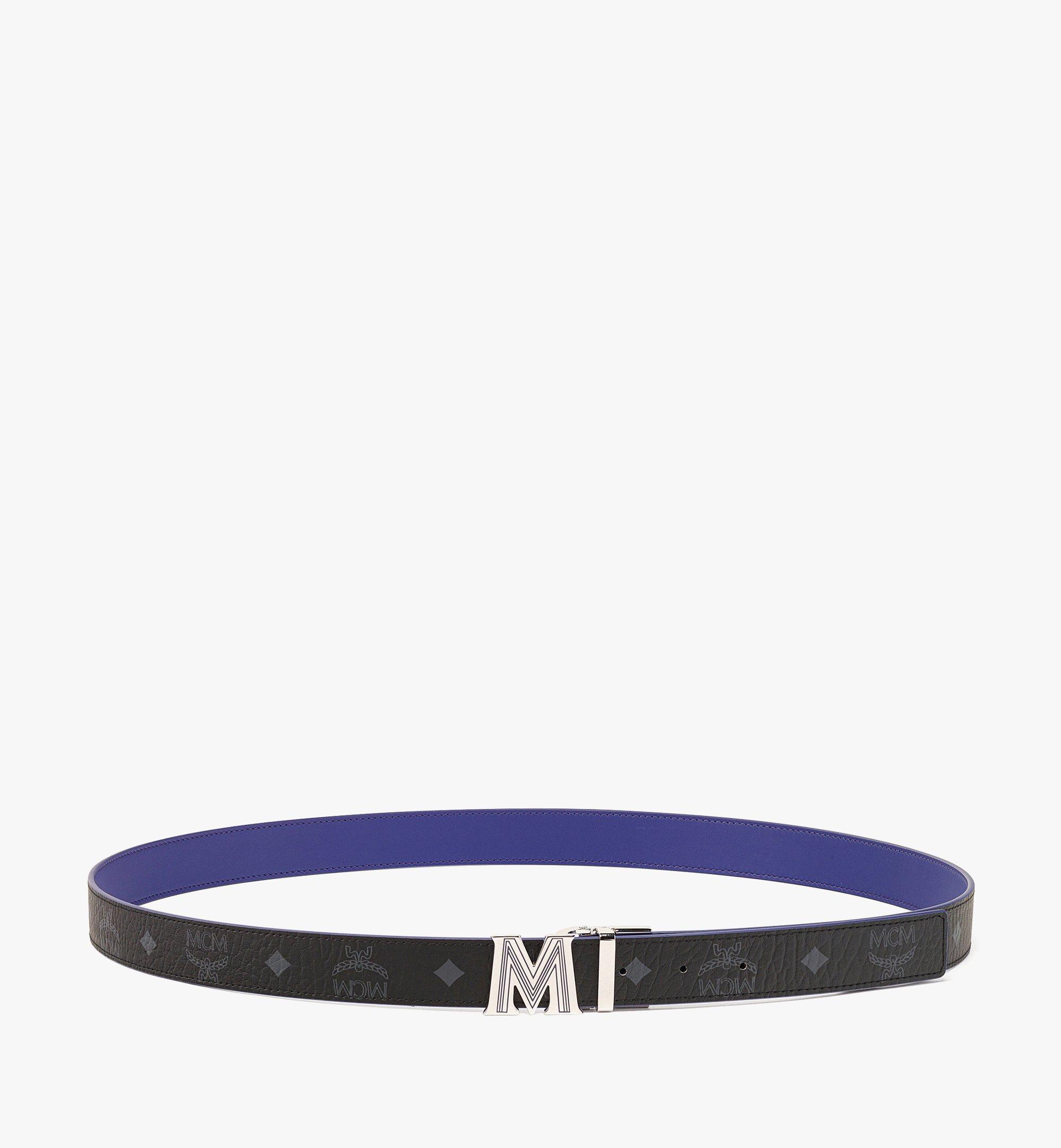 Cut to Size Claus M Reversible Belt 1.5 in Visetos Blue