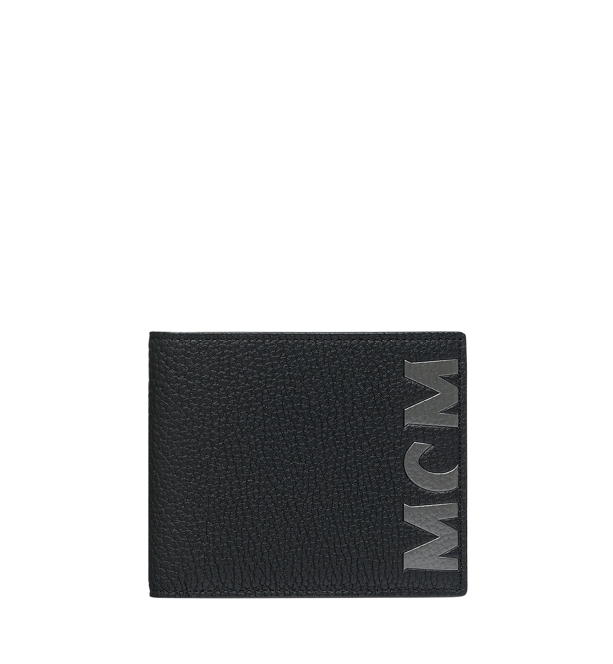 Small Bifold Wallet in Logo Print Leather Black | MCM® SG