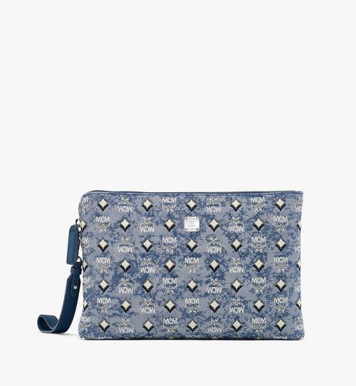 Standing Wristlet Pouch in Vintage Monogram Jacquard
