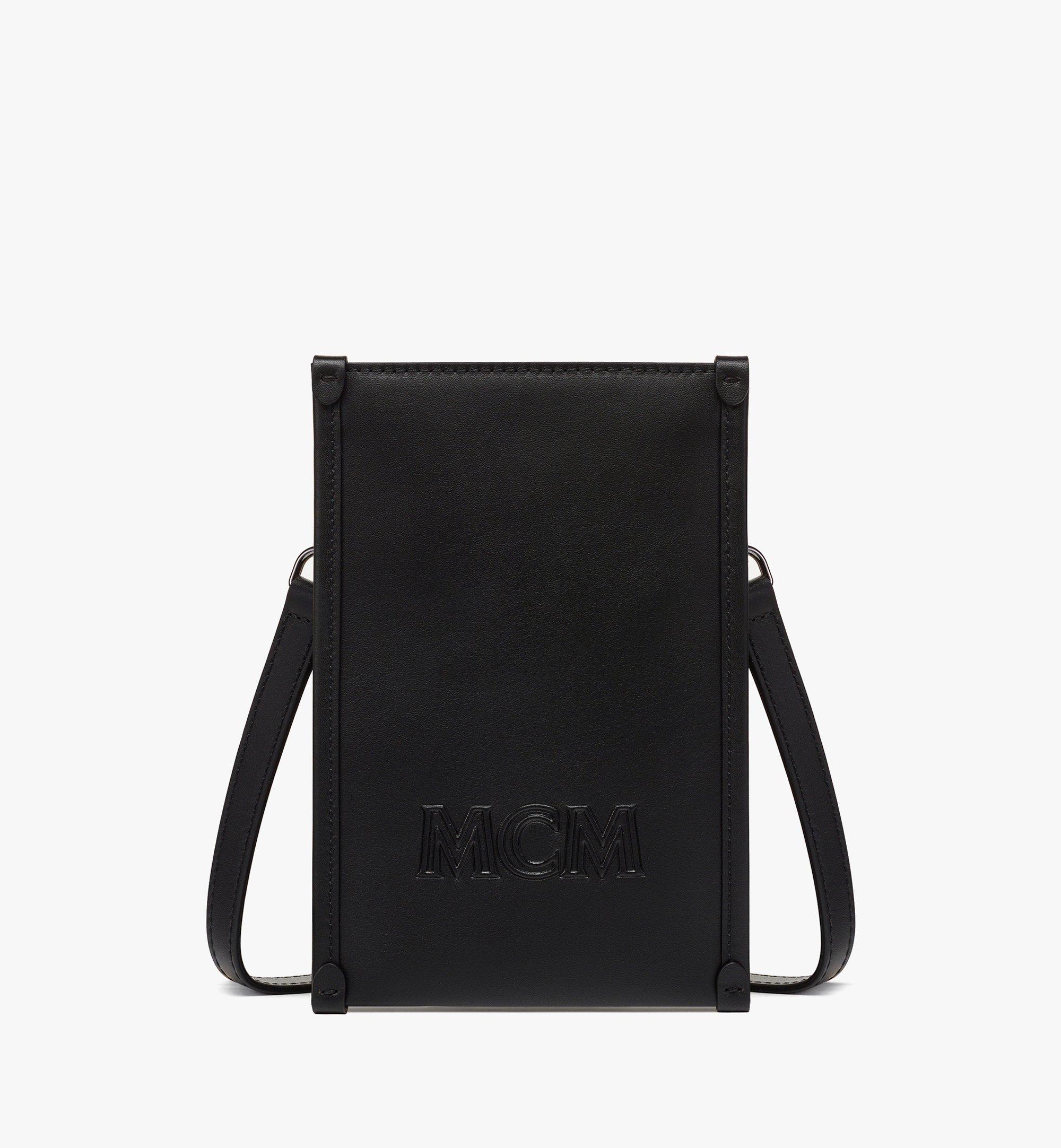 Coque de téléphone à lanière Aren en cuir de veau espagnol