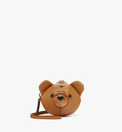 MCM Park Pouch Charm in Visetos Leather Mix