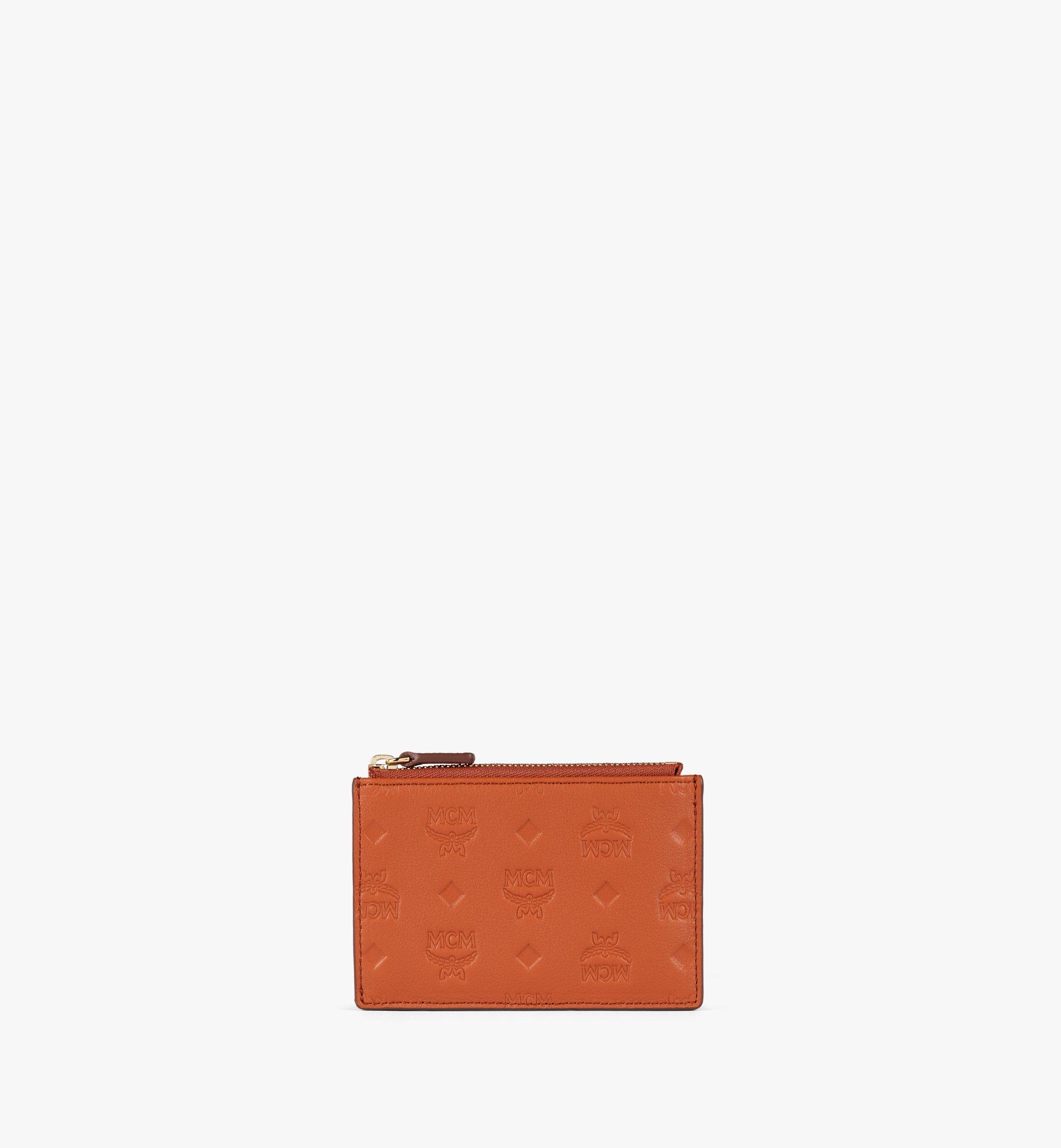 Mcm Monogram Leather Credit Card Keychain Wallet MC-1202P-0014